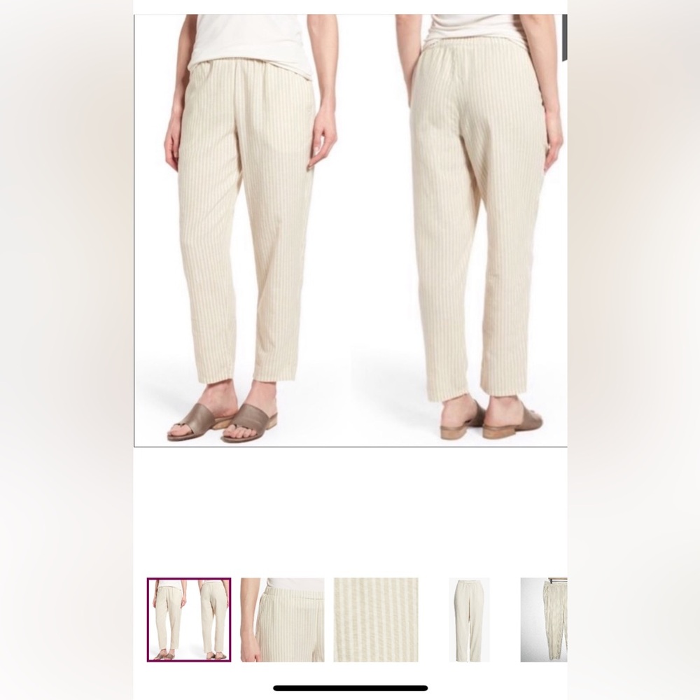 Eileen Fisher - light weight cotton/hemp pants